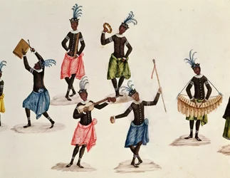 King and His Suite (detail)